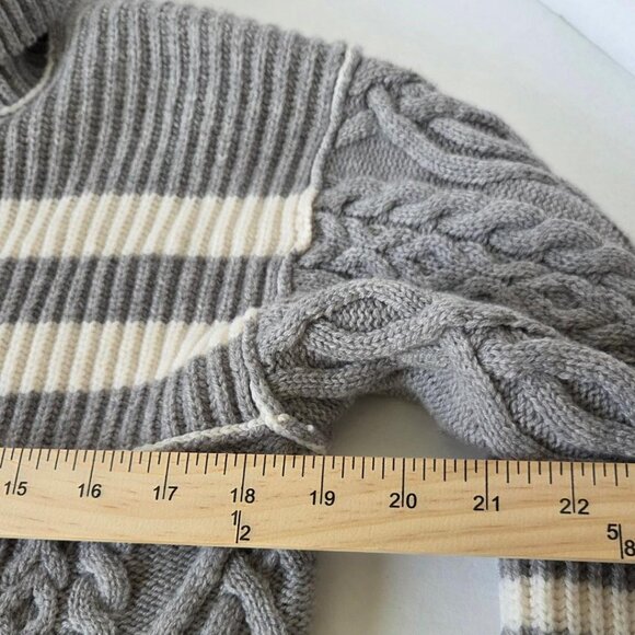 Jonathan Simkhai Maggi Ribbed & Cable-Knit Wool & Cashmere Blend Turtleneck NWT - Picture 9 of 11